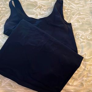 Theory tank top in Black. One Size but stretchy.